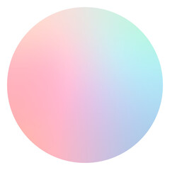 Aesthetic gradient circle png sticker, transparent background