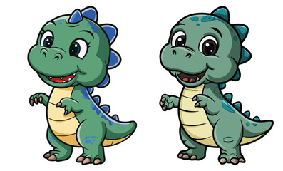 Cartoon Baby Dinosaur vector © MD