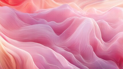 Obraz premium Flowing abstract art digital space graphic design soft colors aerial view fluidity concept