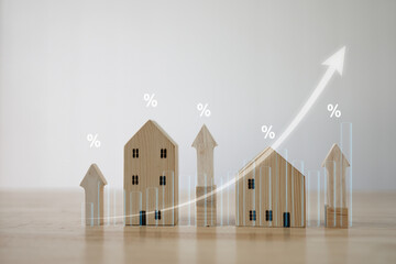 Mortgage, interest, rate, business, Property interest research the best rate, Man selected house...