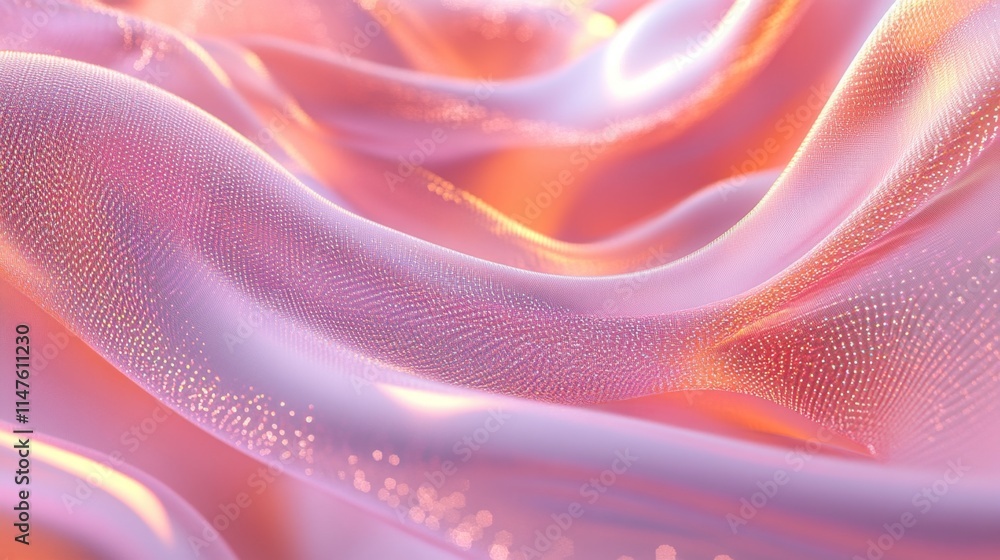 Aufkleber fluid motion abstract digital art studio 3d visuals creative environment close-up view soft textures