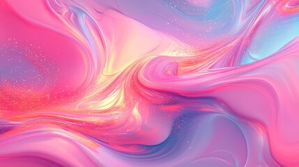Obraz premium Vibrant abstract swirls digital canvas colorful art modern aesthetic close-up view creative expression