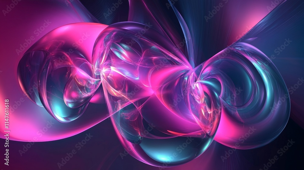Poster dynamic abstract art composition digital realm visual artwork futuristic environment close-up view v