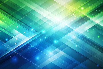 Obraz premium Abstract Geometric Background. Blue and Green Gradient with Geometric Shapes
