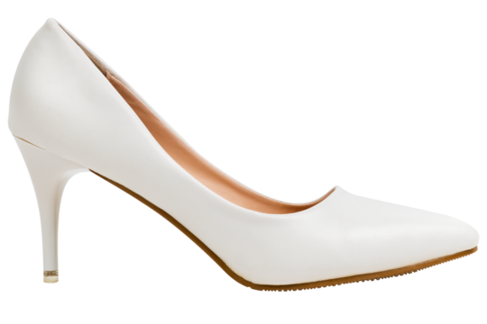 Png white high heels mockup women's shoes fashion