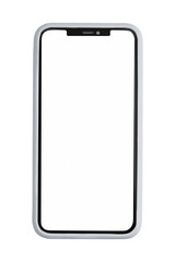 Mobile phone screen mockup png digital device