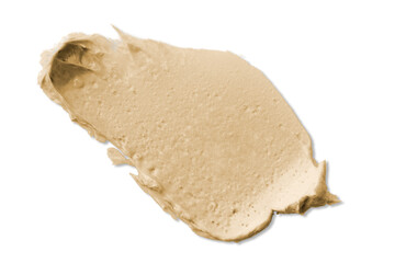 Png beige cream smear design element texture