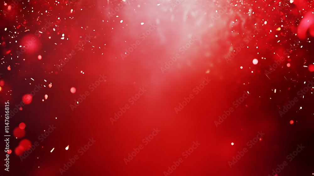 Poster sparkling red burst background with glowing radiance. a vibrant, red abstract background features a 