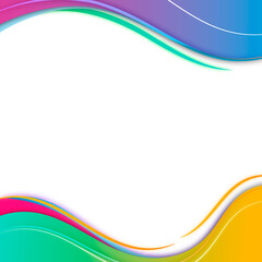 Colorful gradient template design element