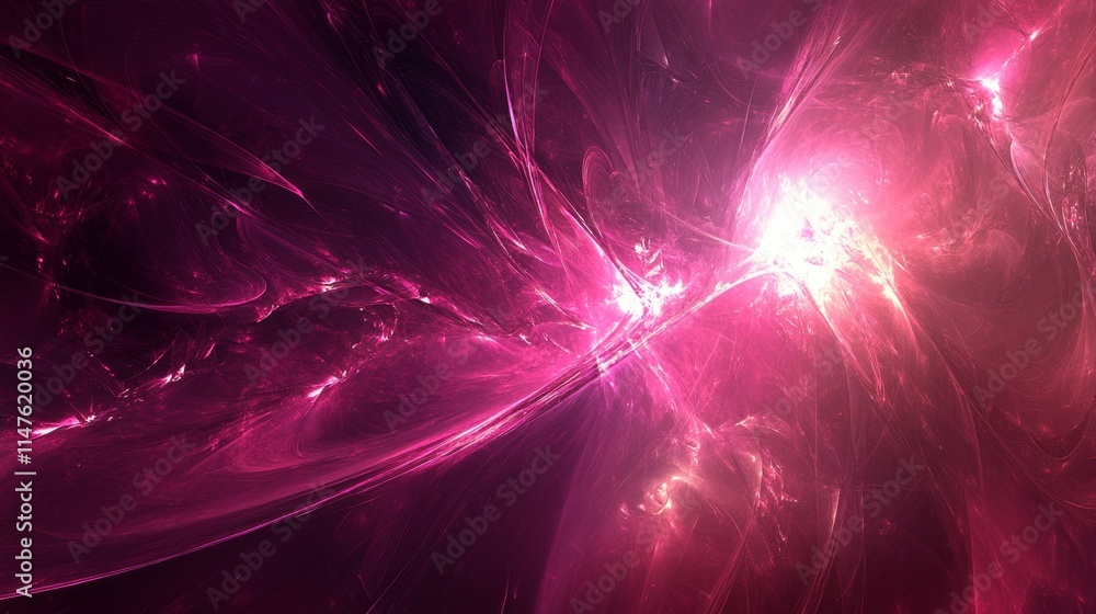 Poster dynamic cosmic burst abstract space digital art ethereal environment close-up view energy and light 