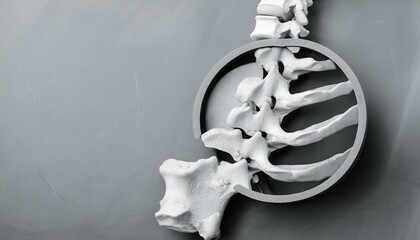 Image showing inflammation between the bones of the spine, causing pain