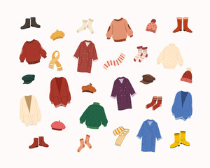 Set of outfits for fall