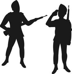 Hero Day Soldier Celebration Silhouette