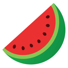 watermelon vector illustration on a white background
