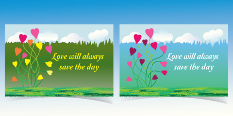 Greeting card template design.