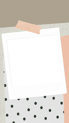 Frame PNG, transparent vintage border on paper collage