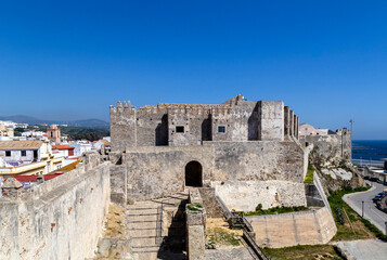 Tarifa Castle from the 11th century. Cadiz, Andalusia, Spain.
