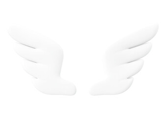 Fototapeta premium Wings png sticker, 3d business clipart, transparent background