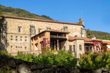 Obraz premium General view of the Monastery of Yuste. Here Charles V died in 1558. Caceres, Extremadura, Spain.