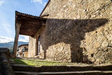 Church of San Lorenzo Martyr in Garganta la Olla. It dates from the 15th-16th centuries. Caceres,...