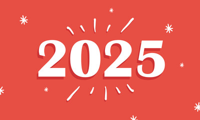 Happy New Year 2025 Background Greeting Card Banner design. 11.11

