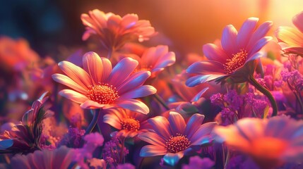 flowers, artistic design, dynamic lighting, ultra-realistic