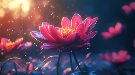 flowers, artistic design, dynamic lighting, ultra-realistic