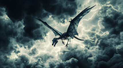 pterodactyl bones in flight and looks very scary