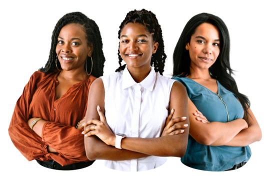 PNG women in startup business, collage element, transparent background