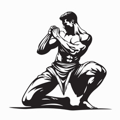 Roman Greco Wrestler image vector. Greco Roman Wrestling Vector image. 