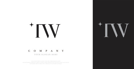 Initial TW Logo Design Vector 