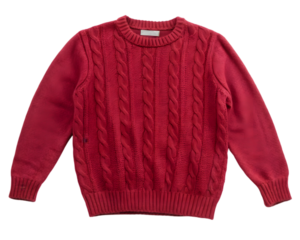 Cozy winter sweater in high resolution PNG isolated on transparent background perfect for cold weather designs