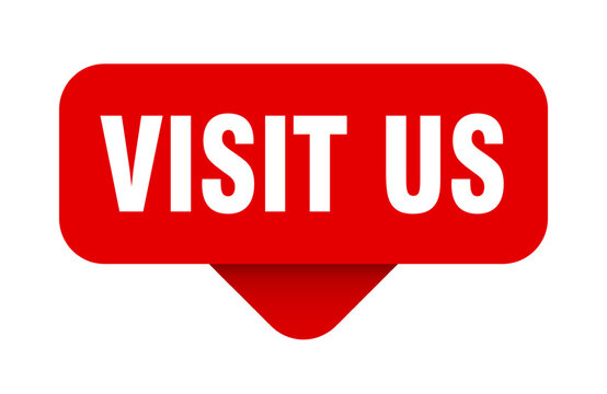 VISIT US banner, button, label, sign