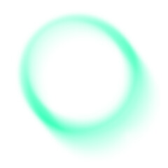 Neon green aura png frame, transparent background