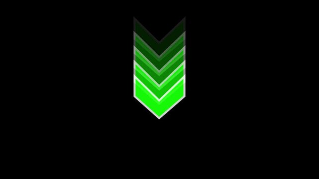 Arrow loop animation direction concept Silhouette Arrows Animation in Isolated   Can be used to compose various media such as news Colorful arrow icon concept forward, future, isolated, motion,