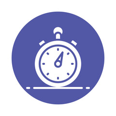 Chronometer Vector Gylph Icon. Eps 10 file 