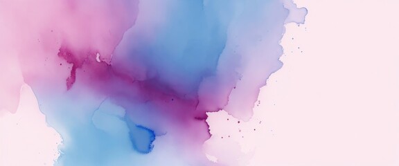 light Maroon blue watercolor wet wash splash background