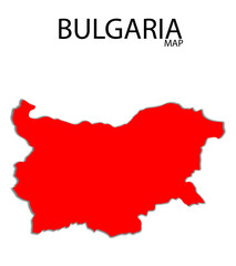  Bulgaria red colour map transparent