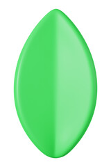 3D leaf png element, botanical illustration, transparent background