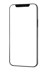 Smartphone white screen png mockup innovative future technology