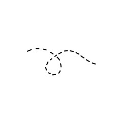 Fototapeta premium dotted line icon