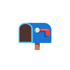 Open Mailbox with Raised Flag
