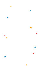 Colorful star border png transparent background