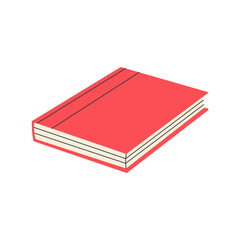 Simple stacks of books vector illustration. Books vector illustration in flat-line art style perfect for education and school project needed