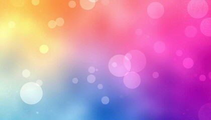 a close up of a colorful background with circles and blurry