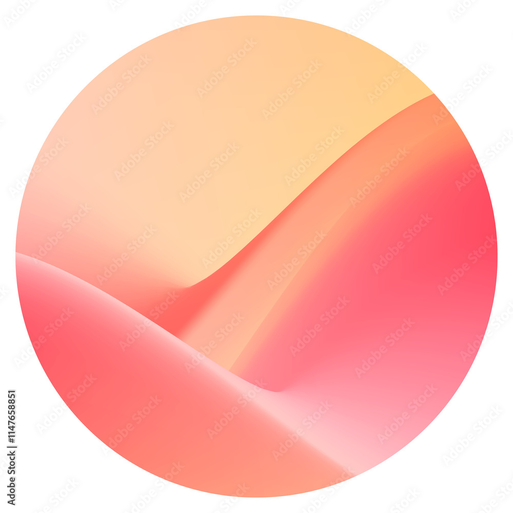 Poster colorful round gradient element transparent png