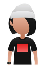 Girl teenager avatar transparent png