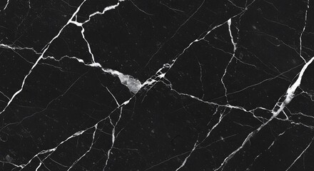 black Granite Marble Background, Royal Black and white vain marble stone, natural pattern texture background