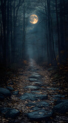 Fototapeta premium night in the forest
