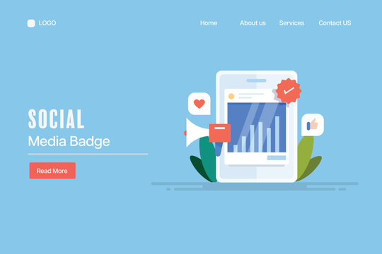 Post engagement analytics report from verified social media account, customer trust building, digital authenticity concept.